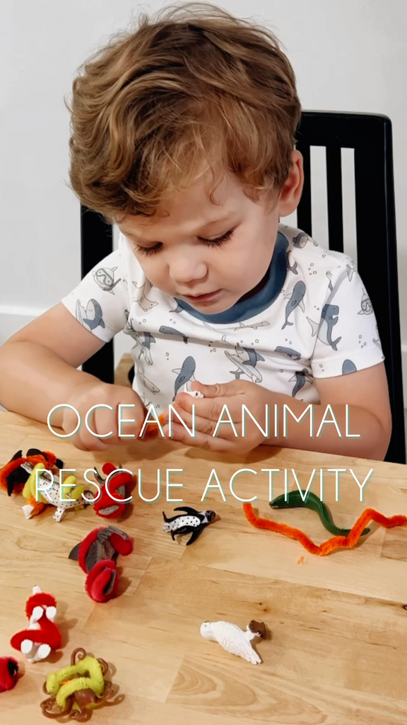 Ocean Animal Rescue Activity - Fine Motor Skills - Toddler Activity