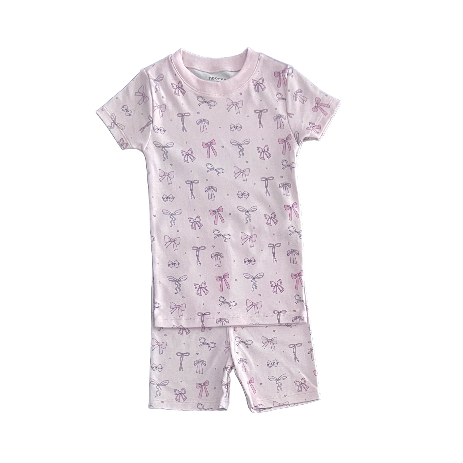 Bows Short Sleeve Pajama Set