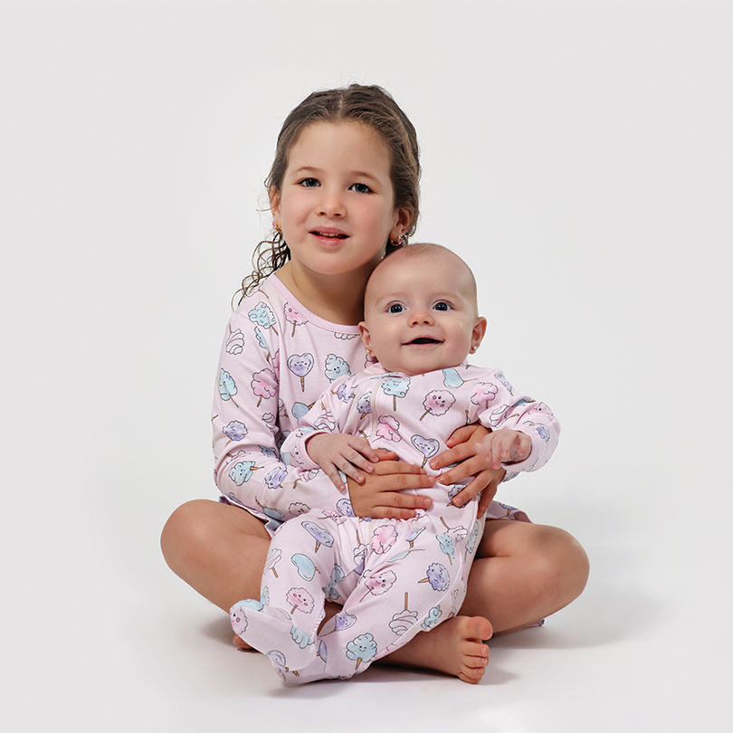 Cotton Candy Long Sleeve Dress Baby Noomie Cotton Candy Long Sleeve Dress Baby Noomie