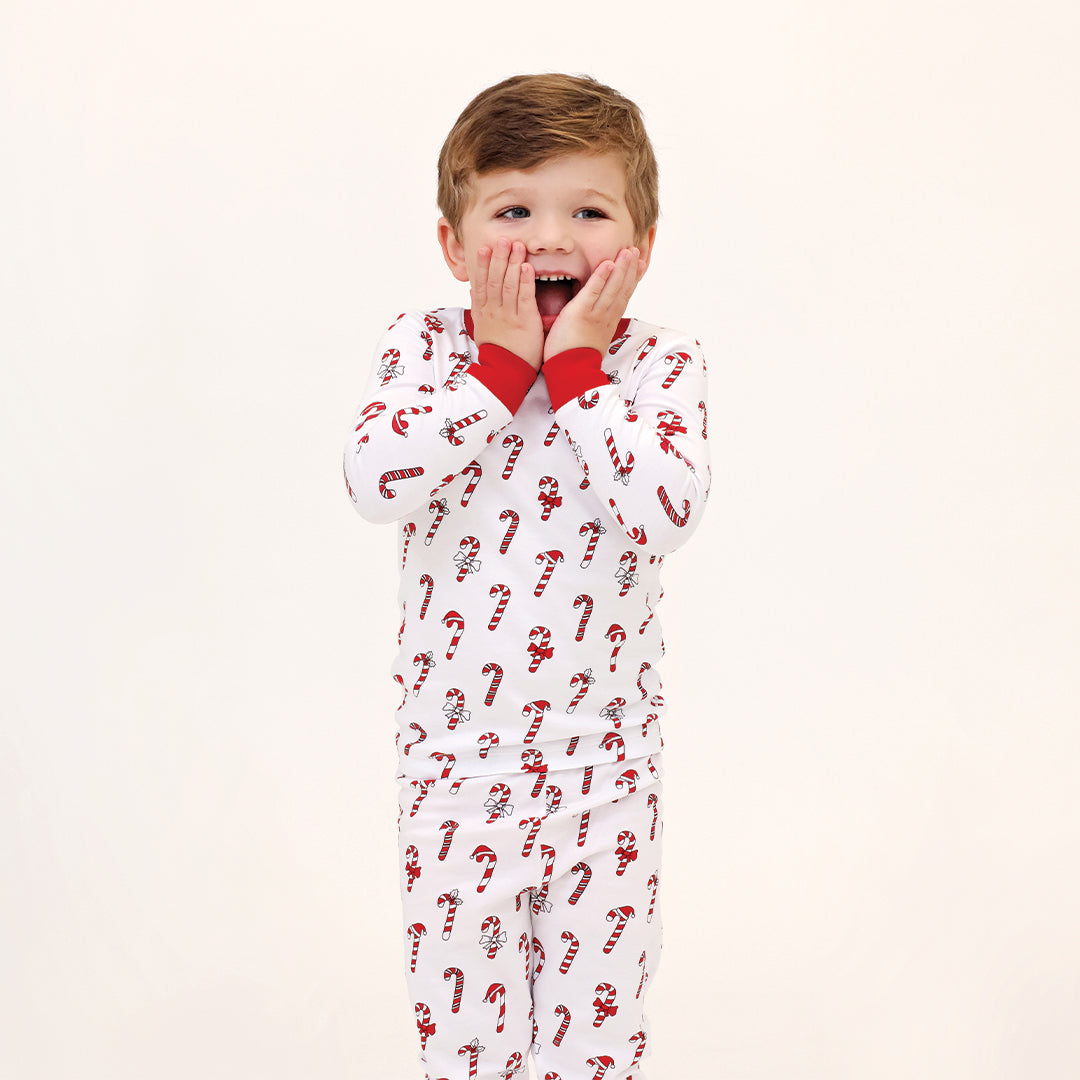 Candy Canes Long Sleeve Pajama Set