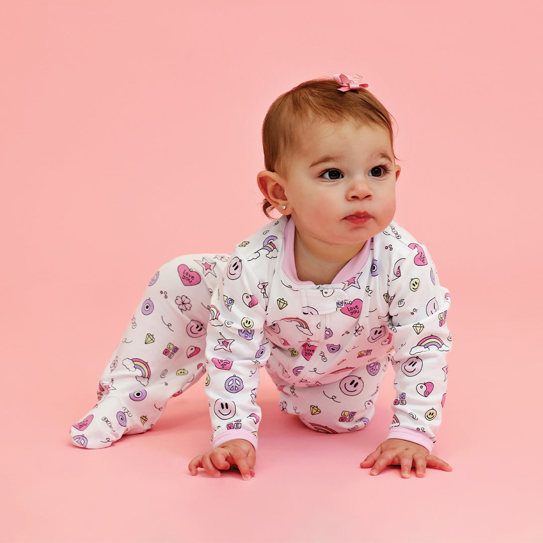Charms Zipper Footie