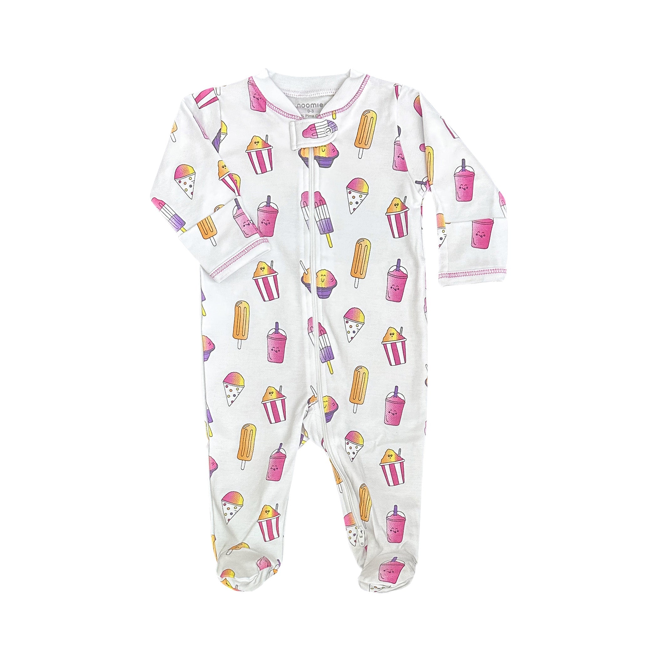 Popsicles & Snowcones Zipper Footie