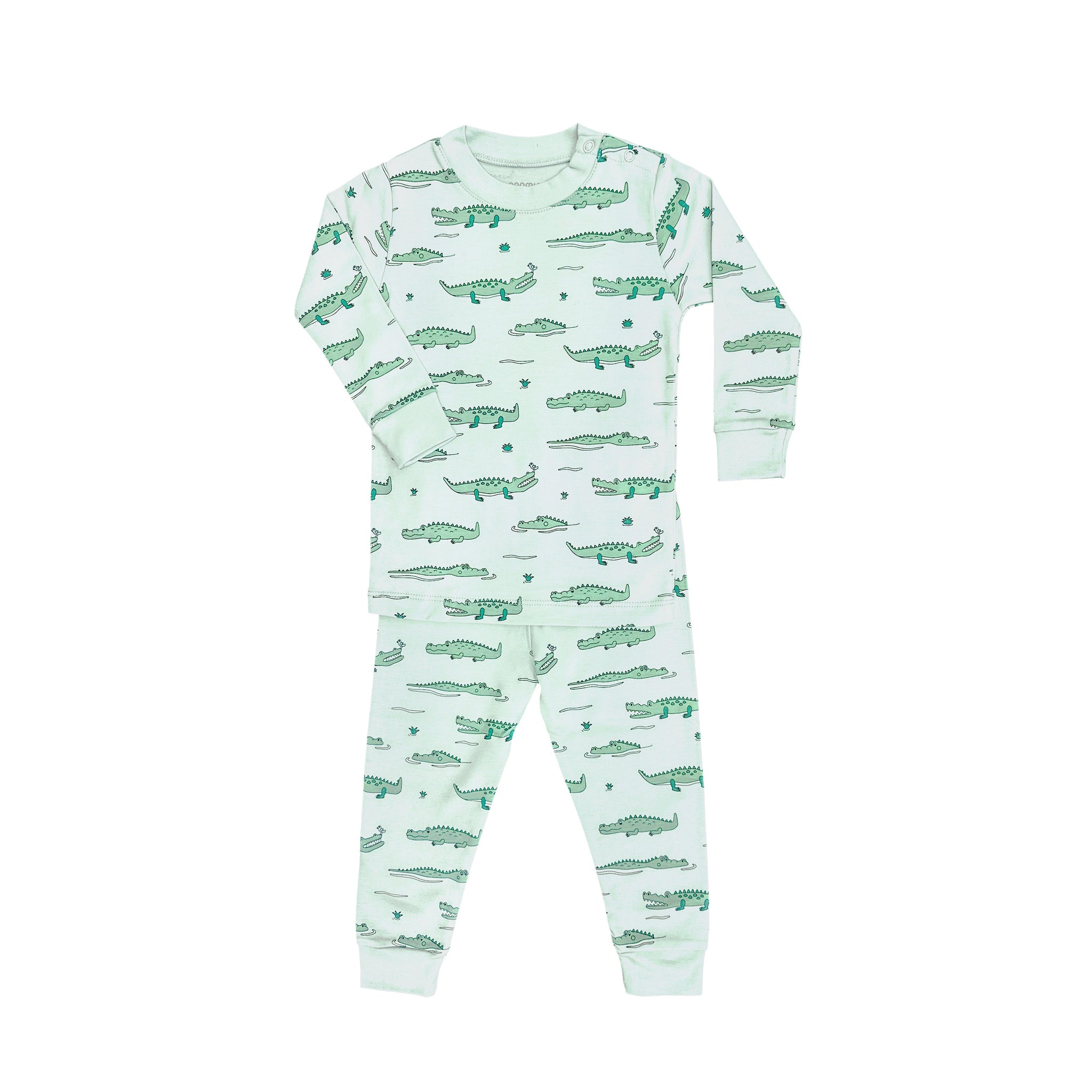 NWT LITTLE SLEEPIES store Green Crocodile Long Sleeve Set Size 12-18 months