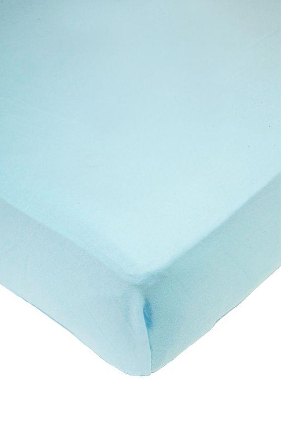Light Blue Crib sheet Pima Cotton