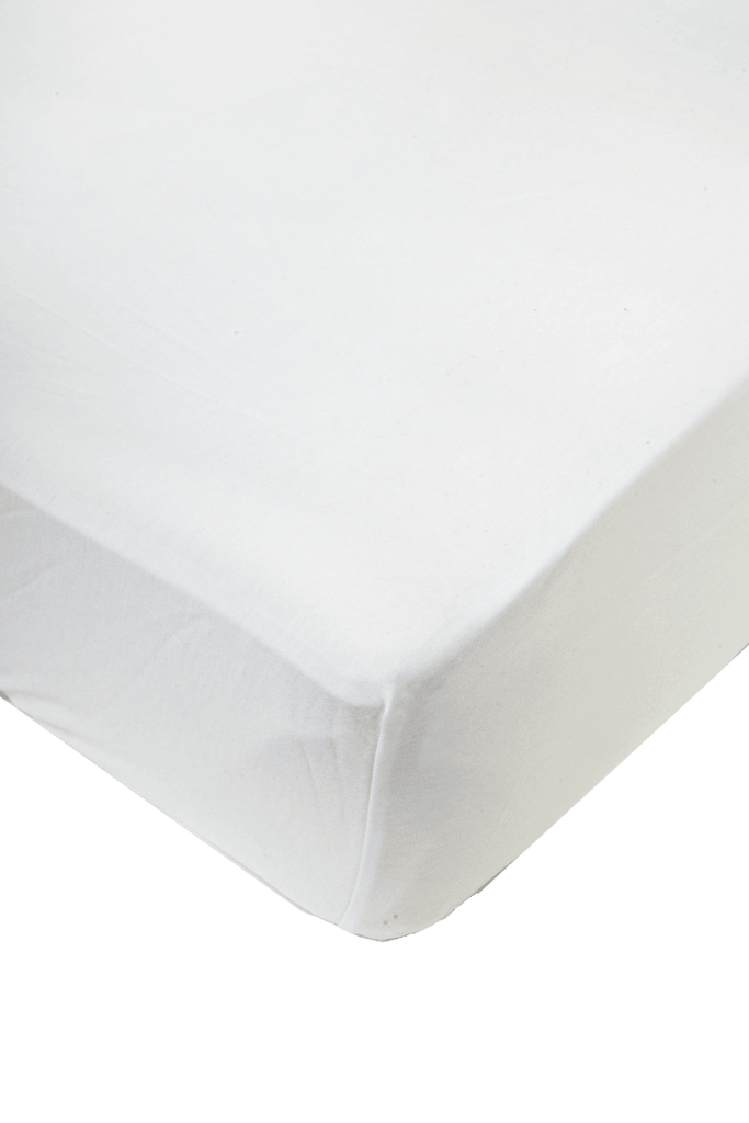 White Solid Crib Sheet Pima Cotton